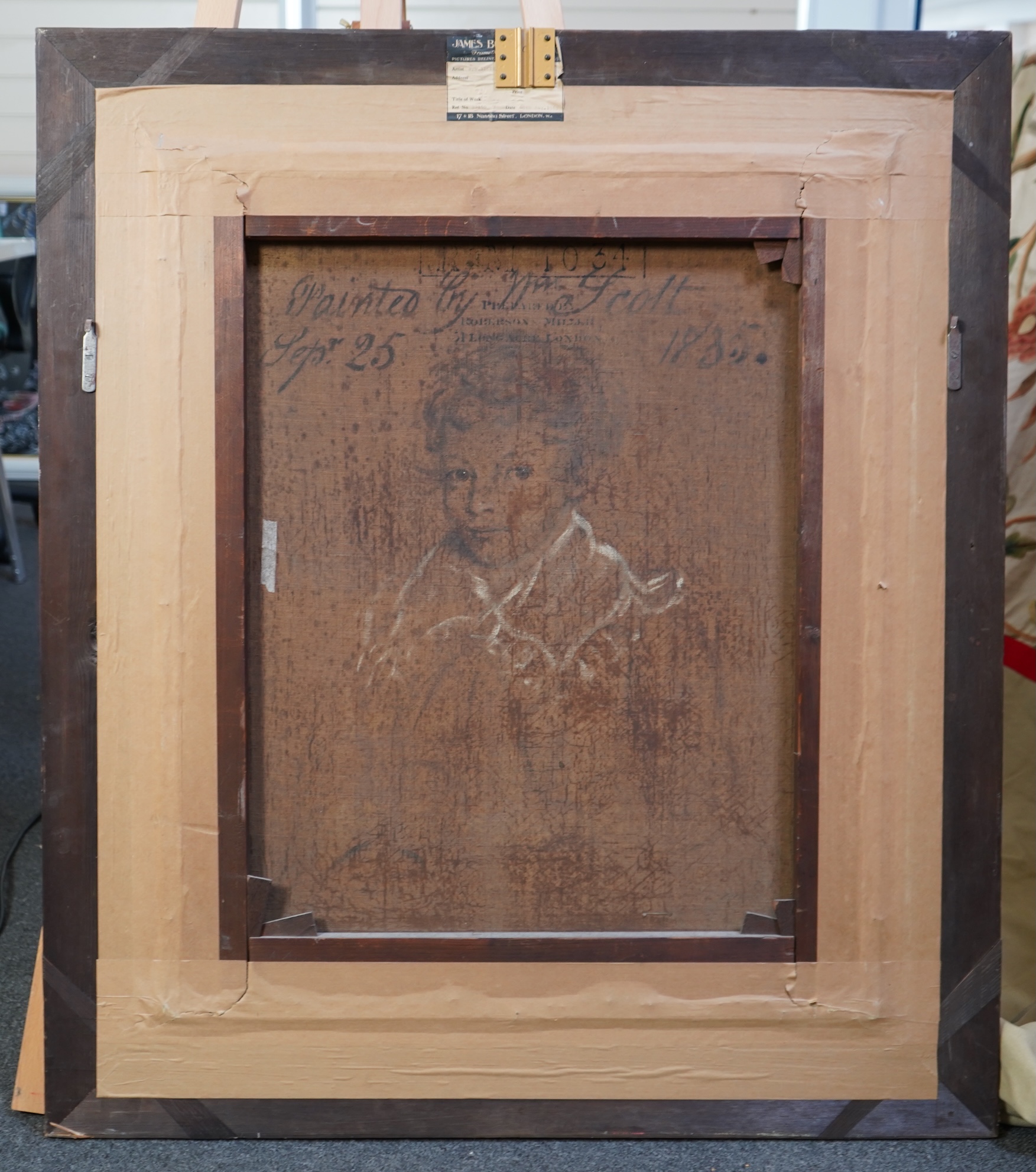 William Scott, 19th century, A pair of Bickersteth family portraits, probably a husband and wife